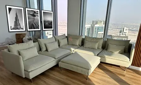 Comfort meets style with this beautiful corner sofa. Available in customized dimensions and multiple