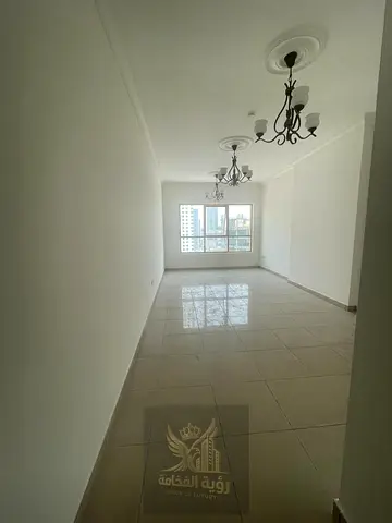 Two-bedroom apartment with a living room in Al Khan, on the Corniche. Price: 44,000. Payment: 6 cheques. Security deposit: 3,000 (cash or payable afte