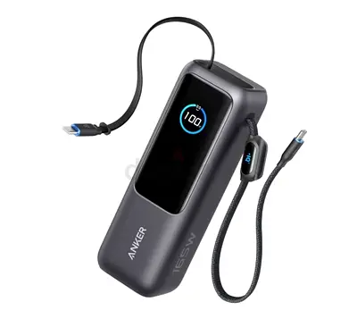 Anker Power Bank, 25,000mAh 165W Ultra-Fast Portable Charger for Dual Laptops, Fast Charging Battery