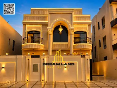 Luxury classic villa for sale in Al Helio 2 – Ajman | Full stone facade | Strategic location direct