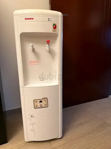 Crown standing water cooler dispenser - white, working condition