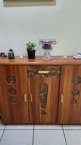 Wooden Shoe rack with Decorative Panels, Shoes storage, Storage Cabinet