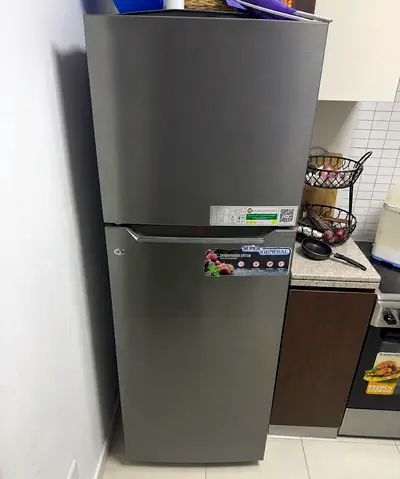 Used Top-Freezer Refrigerator - Silver, Good Working Condition