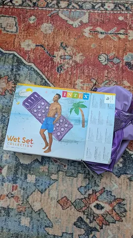Intex Purple Inflatable Pool Float / Air Mattress - New in Box