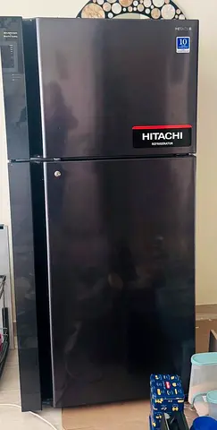 Hitachi Top Freezer Refrigerator - Black, Good Working Condition
