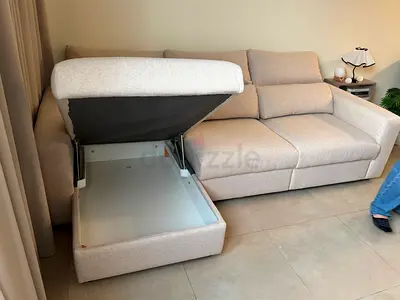 Ikea Eskilstuna L Shape Sofa Bed Beige