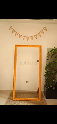 Vintage gold frame 200 x 100 cm with black base