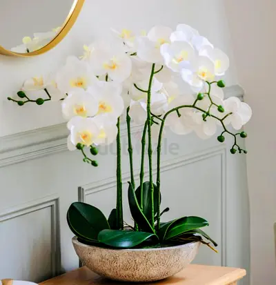 Made-to-Order Luxury Artificial Orchid Vase for Home & Office