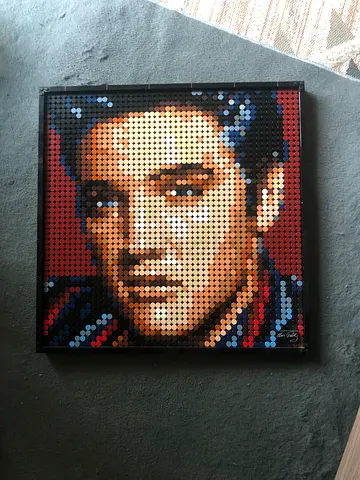 Elvis portrait Lego