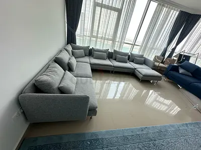 Same like new Condition Ikea Sodhremn U Shape Sofa light gray