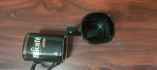 Alicafe Black Coffee Mugs Set of 2