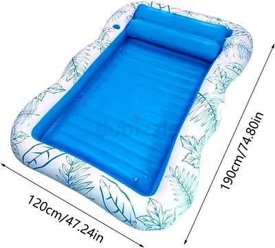 3257 - SLEEPHEAD® Adjustable Pool Floats - PVC Sunbathing Floating Pad, Inflatable Sunbathing Bed
