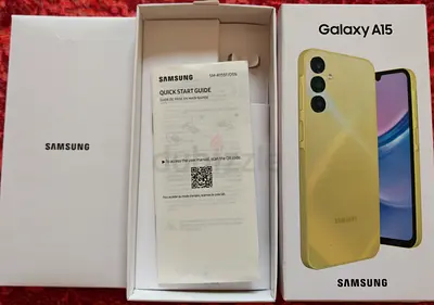 Samsung Galaxy A15 empty box