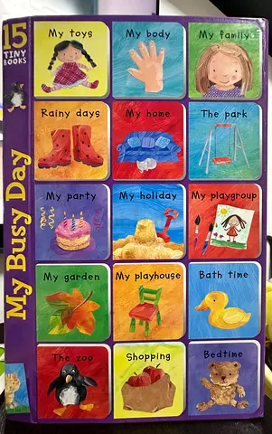My Busy Day — Set of 15 Tiny Picture BOARD Books (Children's)