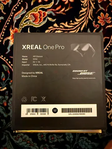 XREAL One Pro AR Glasses - Boxed (XREAL One Pro) sound by Bose