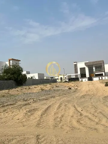 For sale: residential land in Al Hoashi area, Al Baidya suburb, Sharjah Emirate. The land is in a very excellent location on two streets, front and ba