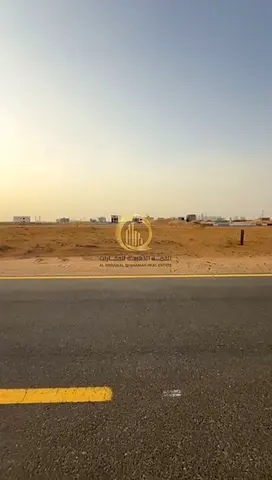 Land for sale in Al-Sahma area, Al-Ruwaidat suburb, Sharjah Emirate. Excellent location on a paved road. Plot size: 2,500 sq ft Ground and first