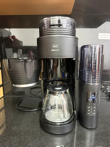 Melitta Aromafresh X, Filter Coffee Machine with Integrated Grinder & Glass Jug, Grind & Brew, Timer