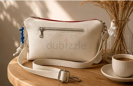 White Desigual Crossbody Bag with Red Trim — New unused