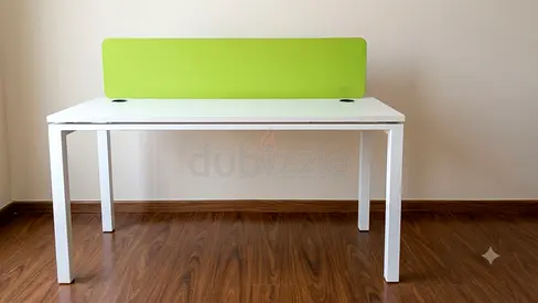 Premium Metal Frame Computer Table  + Matching Side Cabinet + Ergonomic Mesh