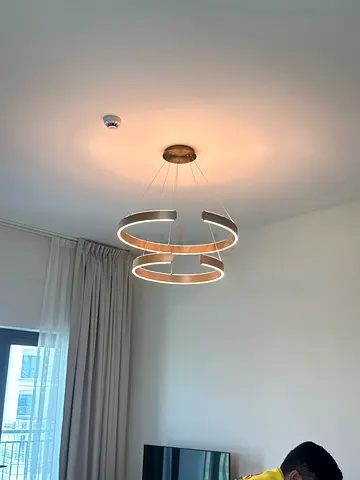 Modern Gold Spiral LED Ceiling Chandelier