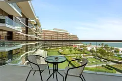 2BR in The 8 Palm Jumeirah | Private Beach Access | Beach & Pool View | All Bills Included