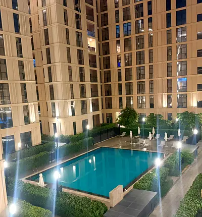 Gate Community Luxury Studio available only 32k gym pool and covered parking kids play area in al mamsha Comminunty