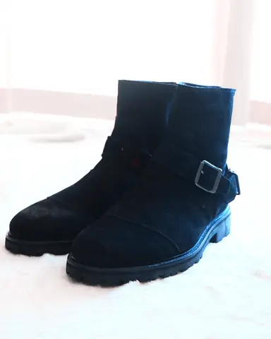 Belstaff Trailmaster Boots 42 Black Suede