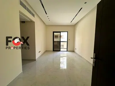 Two-bedroom apartment with a living room for annual rent in Ajman, in Al Jurf 3 area. New building, first tenant, one month free, balcony with a view,