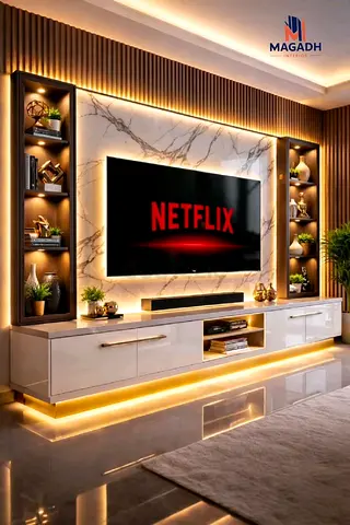 Luxury media wall
