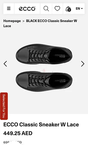 Ecco Classic Sneaker Black