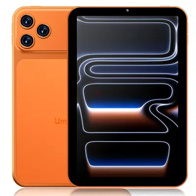 10.1-Inch Android Tablet with Wireless Keyboard & Mouse, Dual SIM 5G, Wi-Fi,GPS, i18 Pro Max Orange