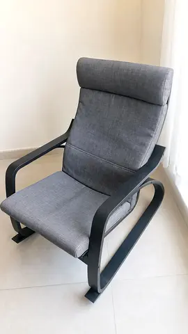 IKEA POÄNG Armchair & Footstool Ottoman
