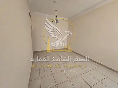 The largest two-bedroom apartment with good finishing, new maintenance, and central AC in a prime location in Al Qasimia, Sharjah, for annual rent.