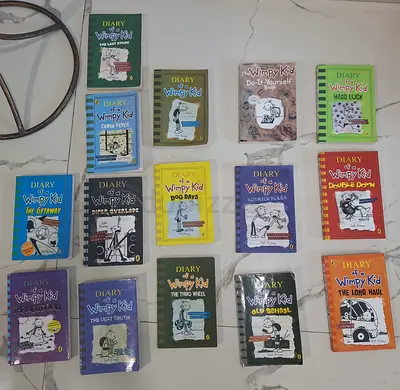 Diary of a Wimpy Kid book collection - 15 paperback/children’s novels