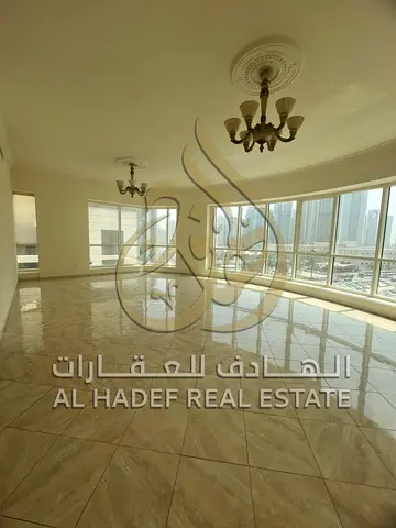 For Rent in Sharjah ✅ In Al Majaz 3 ✅ 3 Bedrooms and Living Room, Annual Rent 3 Bathrooms with Kitchen, Stunning View ✅ Price: AED 78,000 with Parki