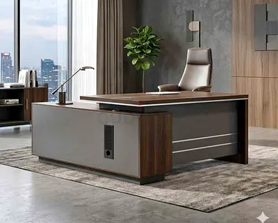 Brand new L shape Wooden office Table Available