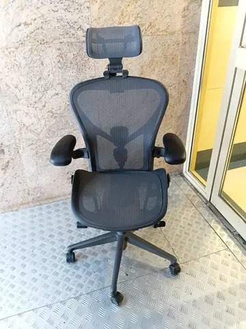 Selling for Herman Miller Remastered Aeron Chair Type B With Headrest Posture Fit SL Sport