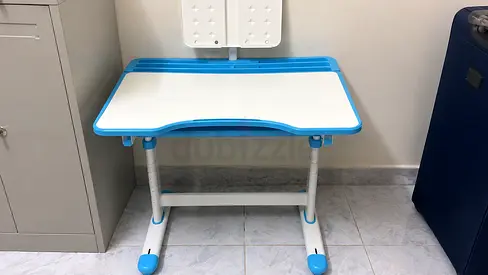 Adjustable Kids Study Desk with Book Stand - Good Condition