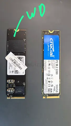 WD & Crucial Nvme 500GB