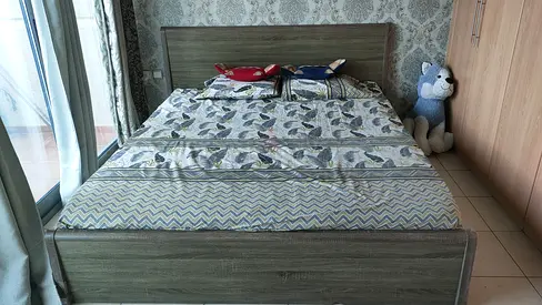 Double Bed set with mirror and side tables