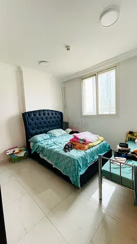 Bed with mattress for sale - look like new - 400 Aed