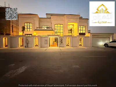 فيلا فاخرة تشطيب شخصى مع مسبح ومصعد وررف بمنطقة الزاهية عجمان شامل الكهرباء والماء والمكيفات تملك حر لجميع الجنسيات