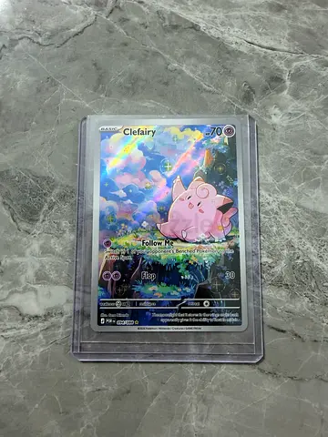 Pokémon TCG Clefairy Holographic Card (Sleeved) - Collectible