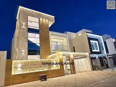 Luxury villa for sale in Al Bahia area – Ajman | 6 master bedrooms + elegant design