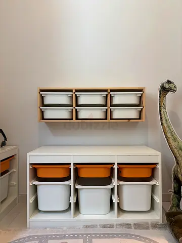 IKEA TROFAST Children’s Playroom Storage Set + Wall Storage & Dollhouse Shelf
