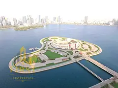 FULLY SEA VIEW PARKING FREE 2 BHK JUST 53k BALCONY WARDROBES NEAR BUHAIRA CORNICHE READY TO MOVE