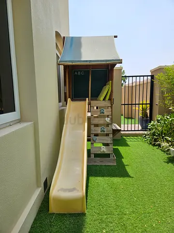 Kids slide house outdoor