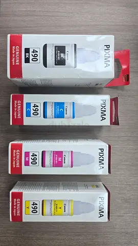 Canon PIXMA 490 Genuine Ink Set (BK/C/M/Y) - Sealed