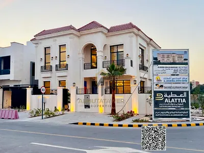 تصميم فاخر مع حمام سباحة وحديقة/تكييف مركزي/مياه وكهرباء/رسوم التسجيل متضمنة